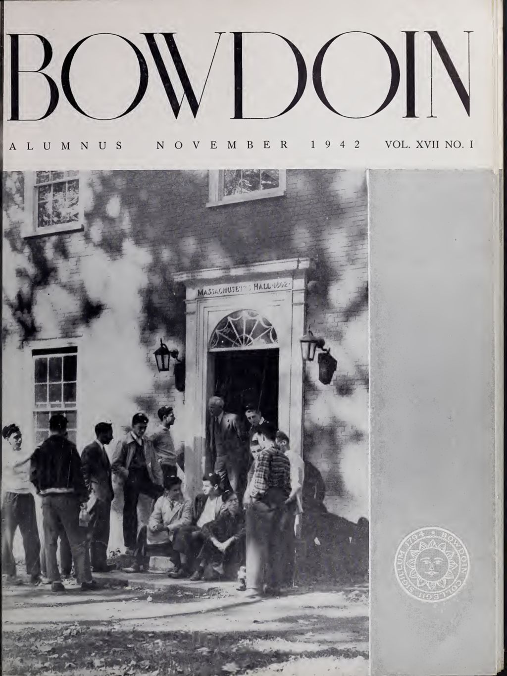 Miniature of Bowdoin Alumnus Volume 17 (1942-1943)