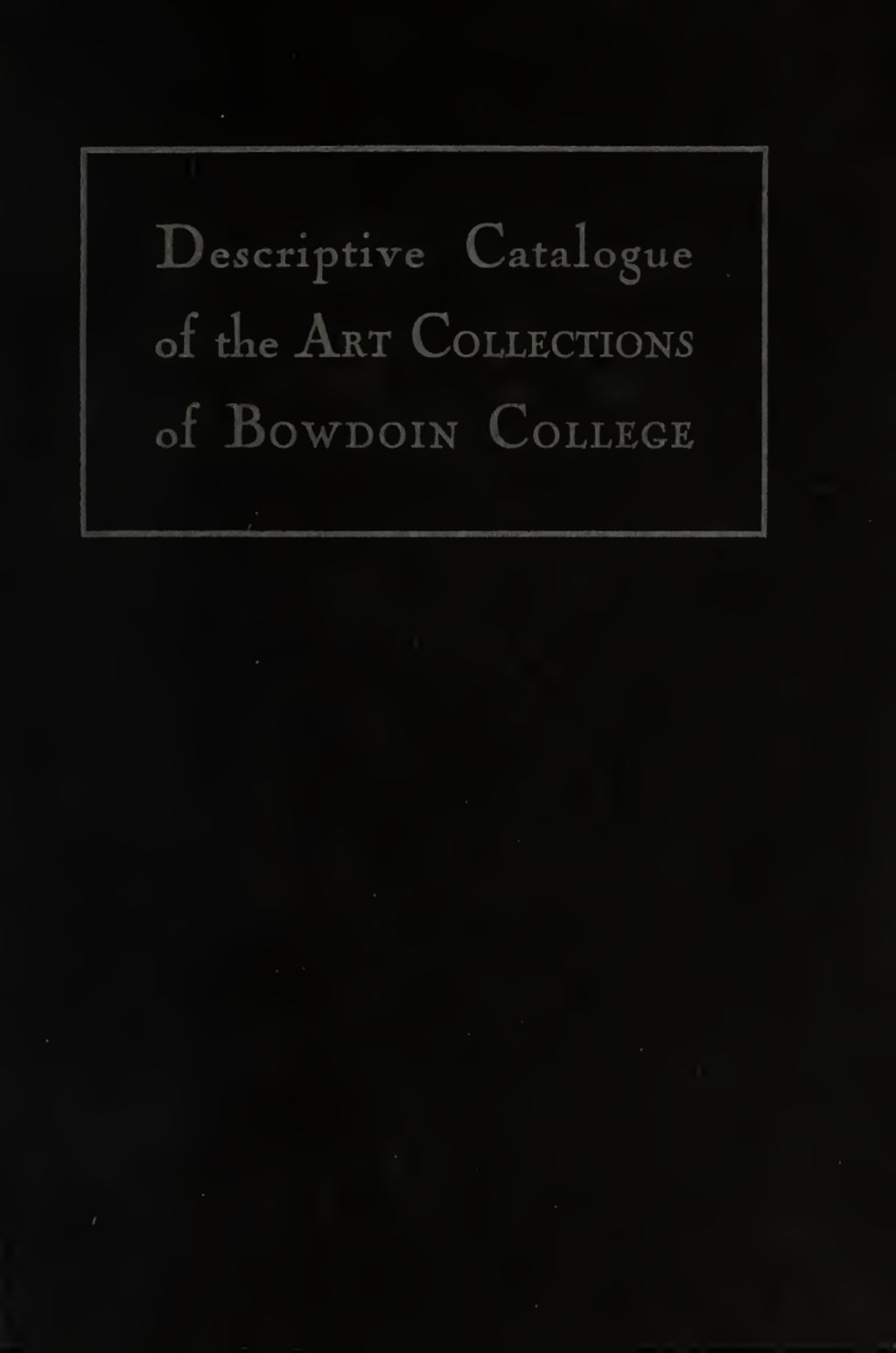 Miniature of Descriptive Catalogue of the Paintings, Sculpture and Drawings and of the Walker Collection