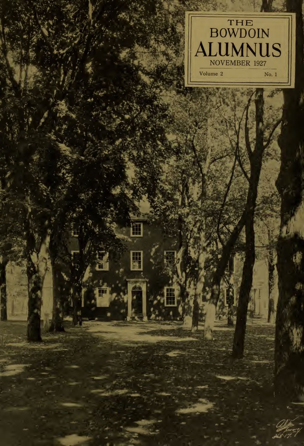 Miniature of Bowdoin Alumnus Volume 2 (1927-1928)