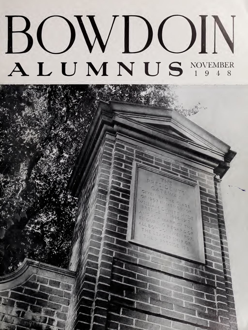 Miniature of Bowdoin Alumnus Volume 23 (1948-1949)