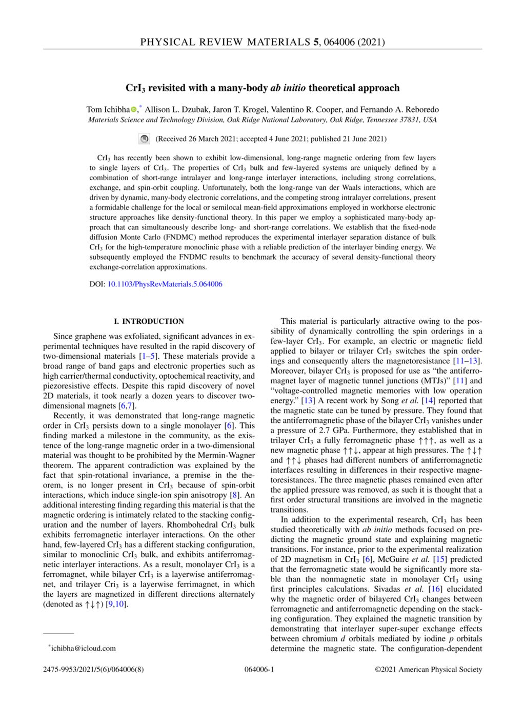 Miniature of CrI3 revisited with a many-body ab initio theoretical approach