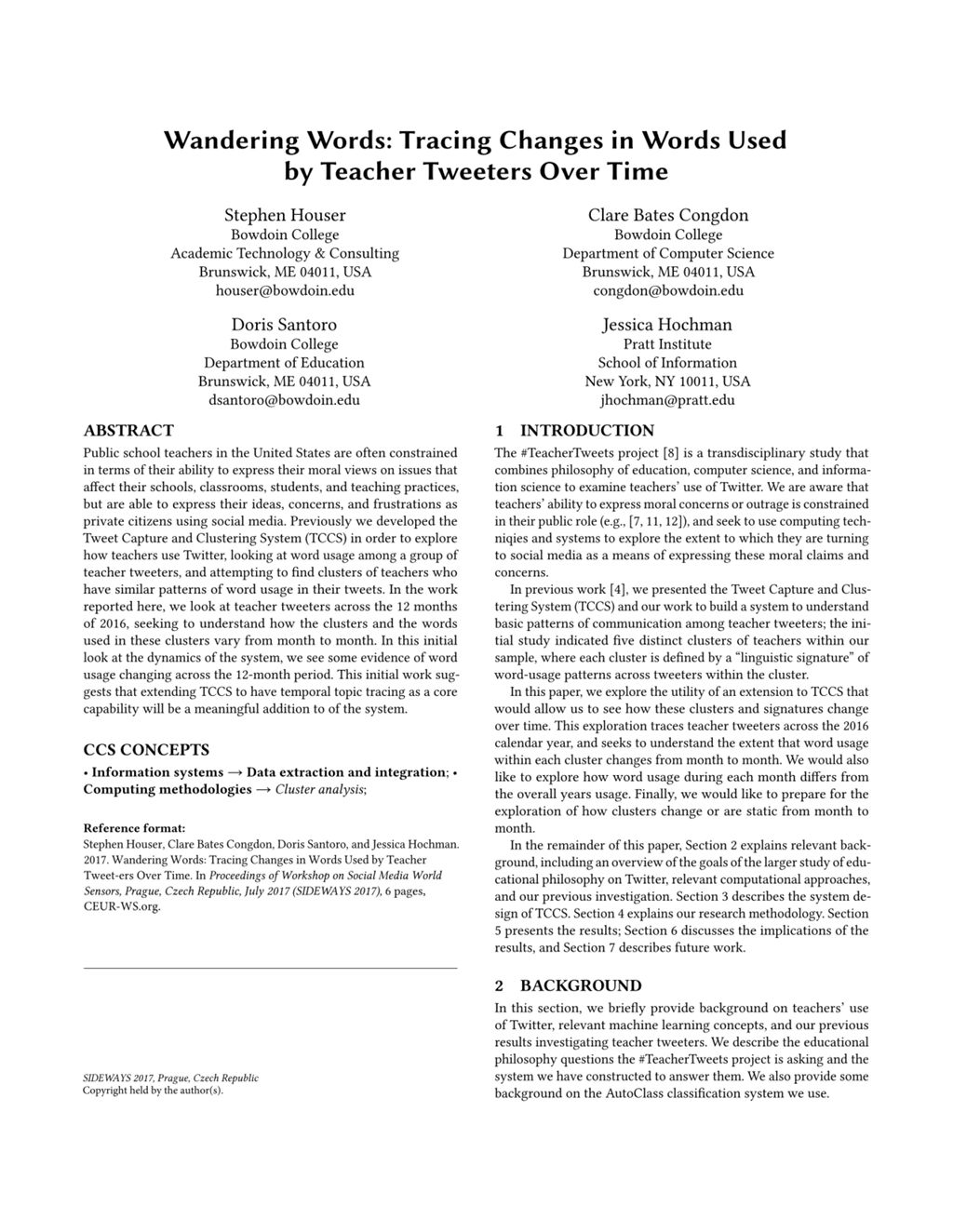 Miniature of Wandering words: Tracing changes in words used by teacher tweeters over time