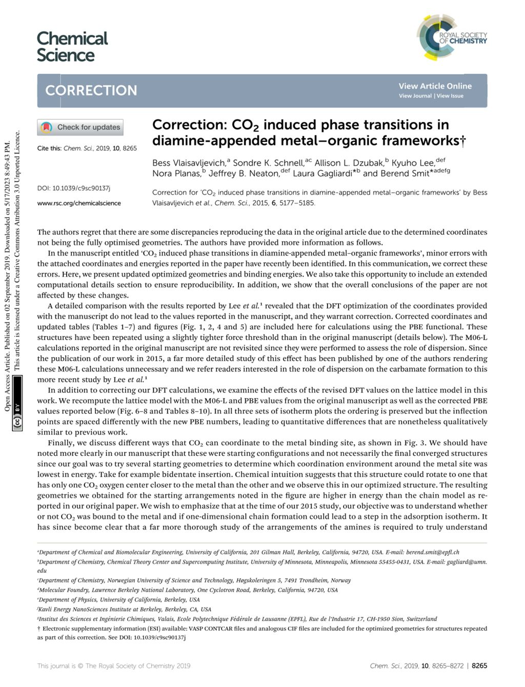 Miniature of Correction: CO2 induced phase transitions in diamine-appended metal-organic frameworks (Chemical Science (2015) 6 (5177-5185) DOI: 10.1039/c5sc01828e)