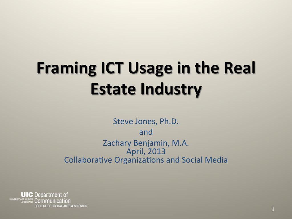 Miniature of Framing ICT Usage in the Real Estate Industry