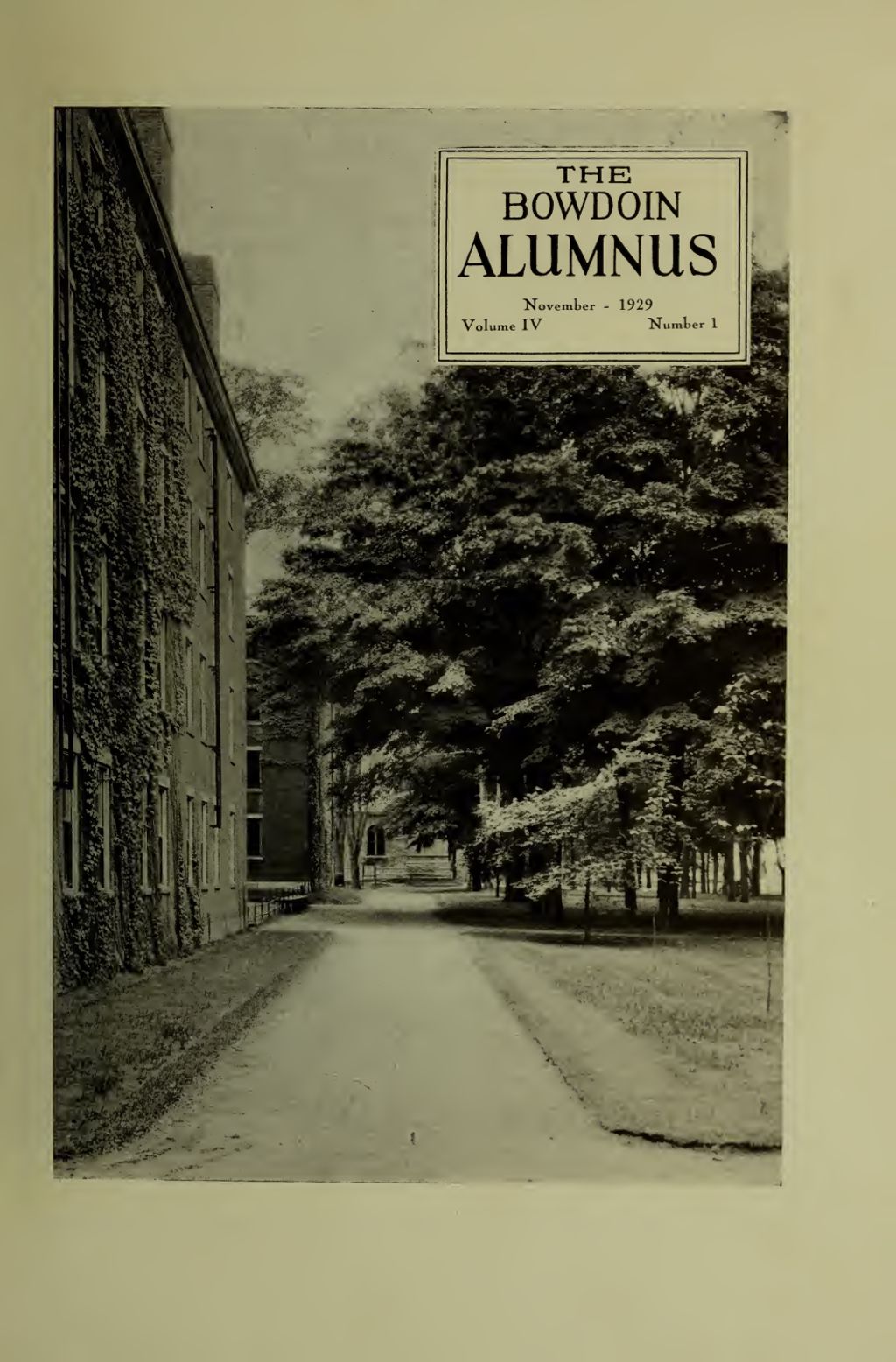 Miniature of Bowdoin Alumnus Volume 4 (1929-1930)