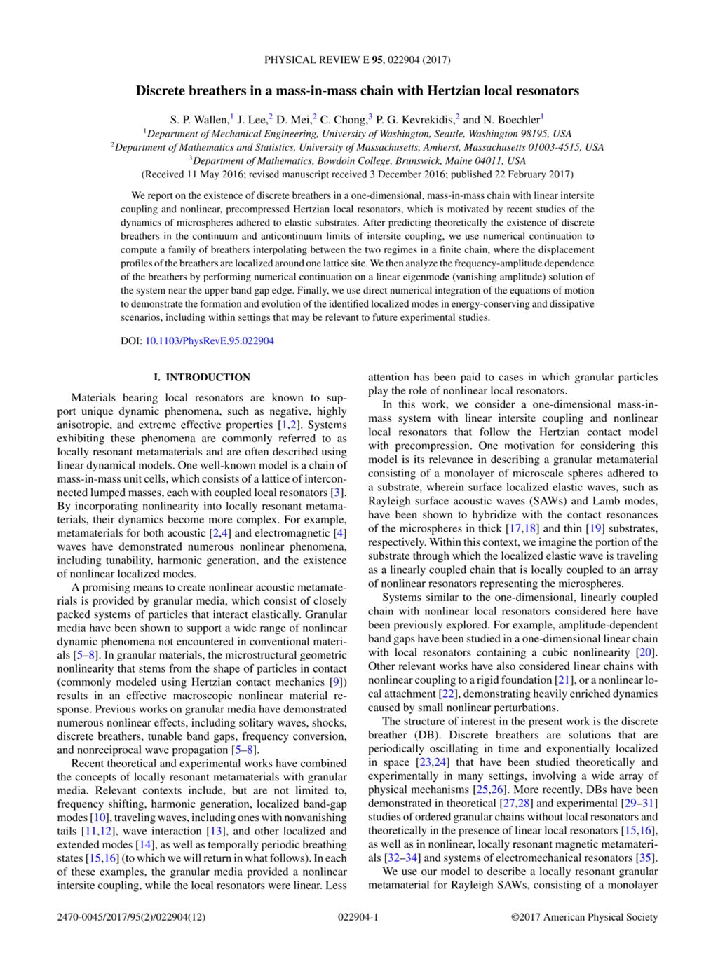 Miniature of Discrete breathers in a mass-in-mass chain with Hertzian local resonators