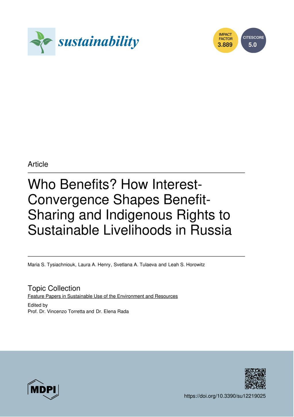 Miniature of Who benefits? How interest-convergence shapes benefit-sharing and indigenous rights to sustainable livelihoods in Russia