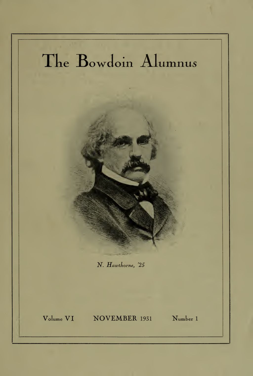 Miniature of Bowdoin Alumnus Volume 6 (1931-1932)