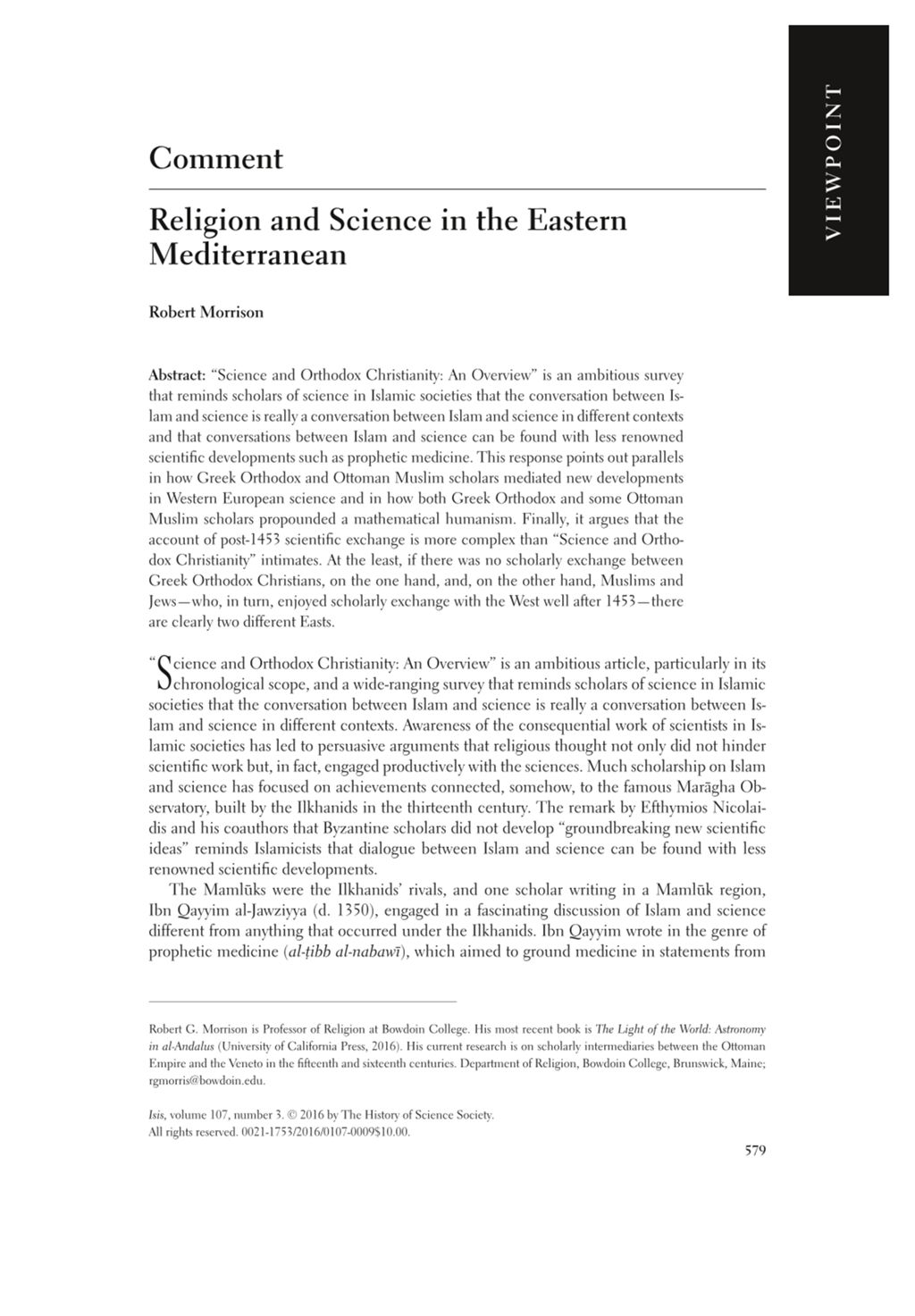 Miniature of Religion and science in the Eastern mediterranean