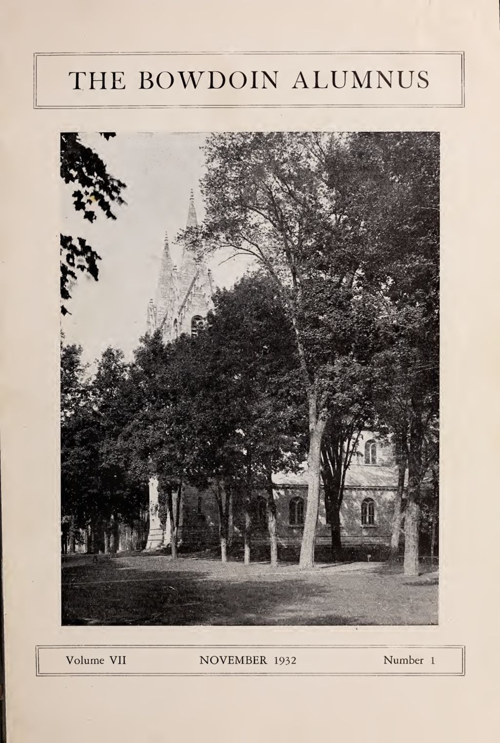 Miniature of Bowdoin Alumnus Volume 7 (1932-1933)