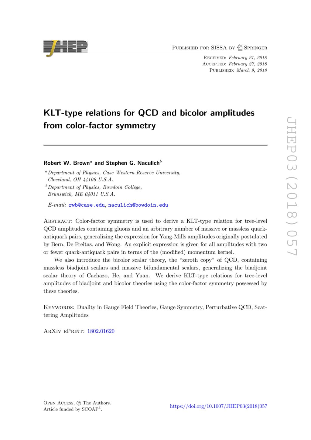 Miniature of KLT-type relations for QCD and bicolor amplitudes from color-factor symmetry