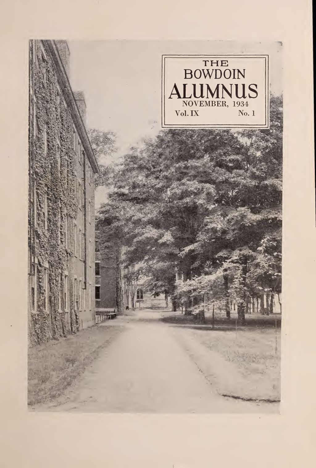 Miniature of Bowdoin Alumnus Volume 9 (1934-1935)