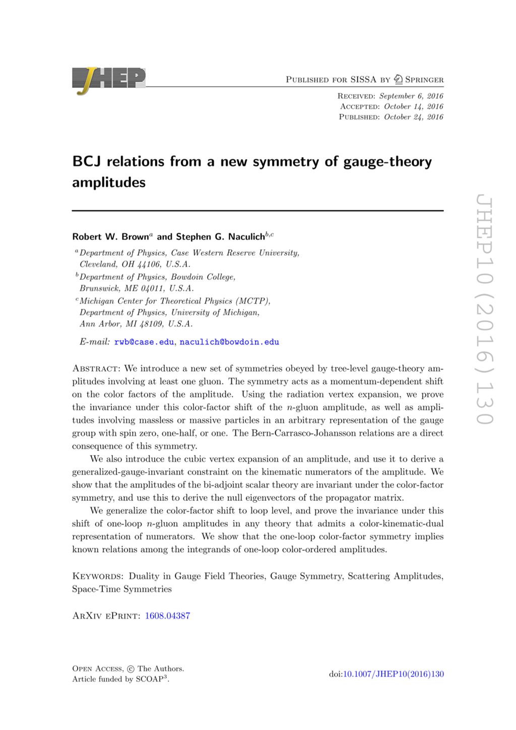 Miniature of BCJ relations from a new symmetry of gauge-theory amplitudes