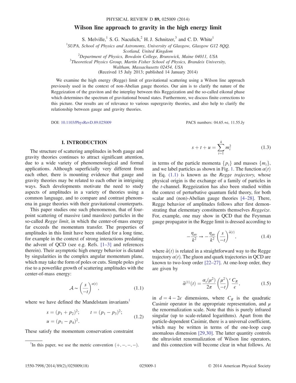 Miniature of Wilson line approach to gravity in the high energy limit