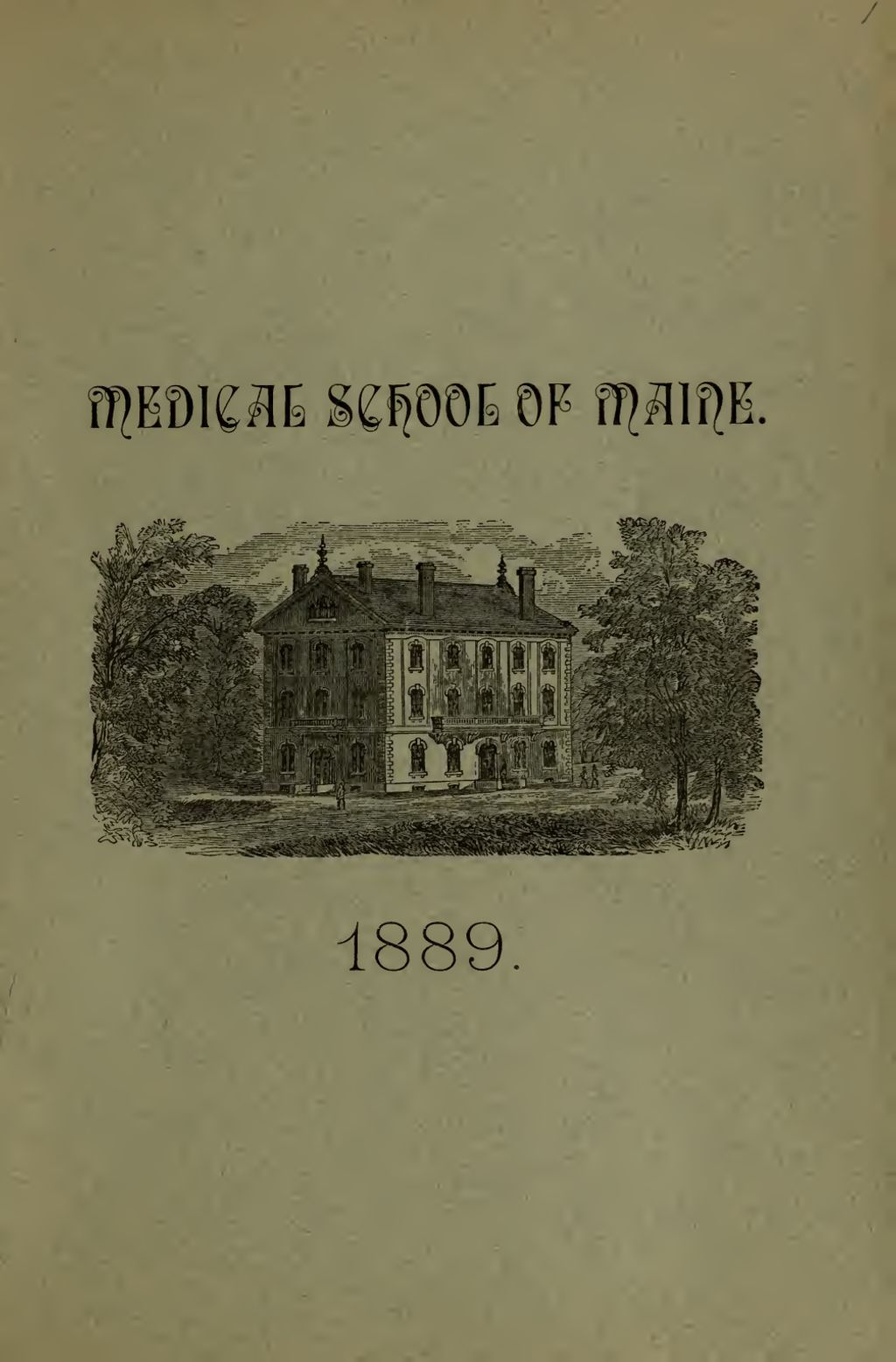 Miniature of Bowdoin College - Medical School of Maine Catalogue  (1889)