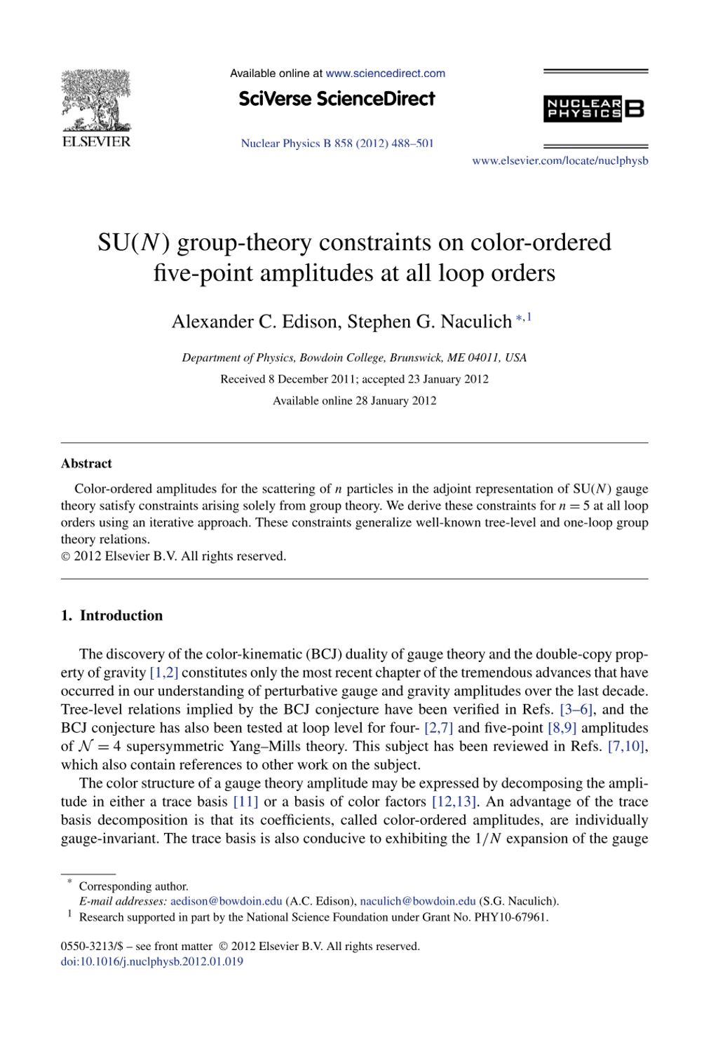 Miniature of SU(N) group-theory constraints on color-ordered five-point amplitudes at all loop orders