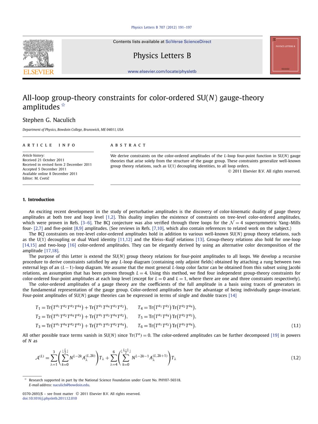 Miniature of All-loop group-theory constraints for color-ordered SU(N) gauge-theory amplitudes