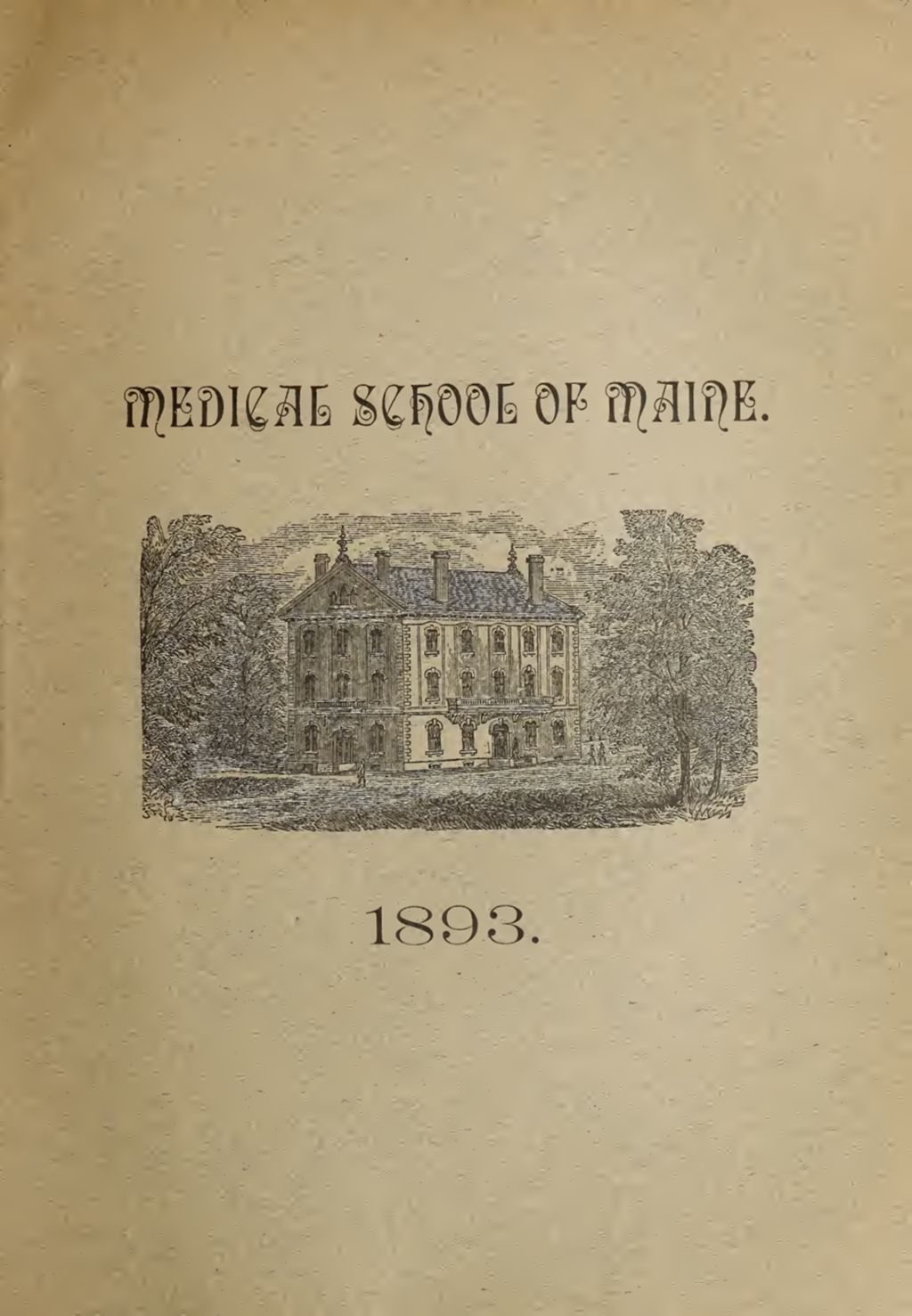 Miniature of Bowdoin College - Medical School of Maine Catalogue  (1893)