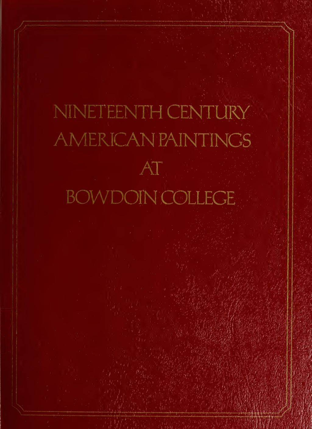 Miniature of Nineteenth Century American Paintings at Bowdoin College