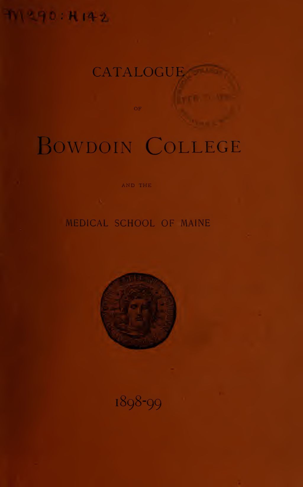 Miniature of Bowdoin College Catalogue (1898-1899)