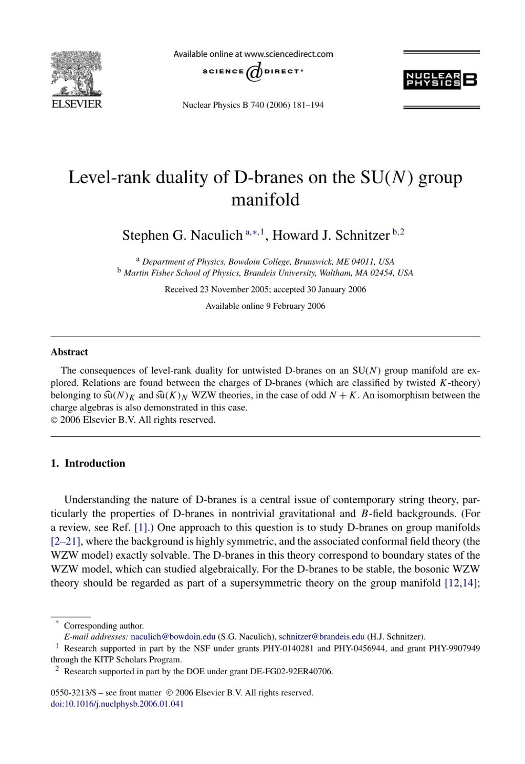 Miniature of Level-rank duality of D-branes on the SU(N) group manifold