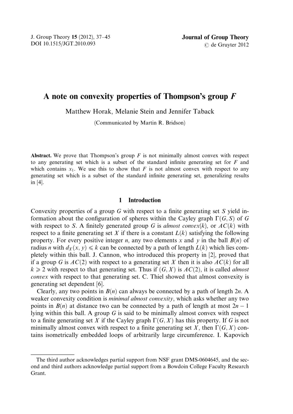 Miniature of A note on convexity properties of Thompson's group F