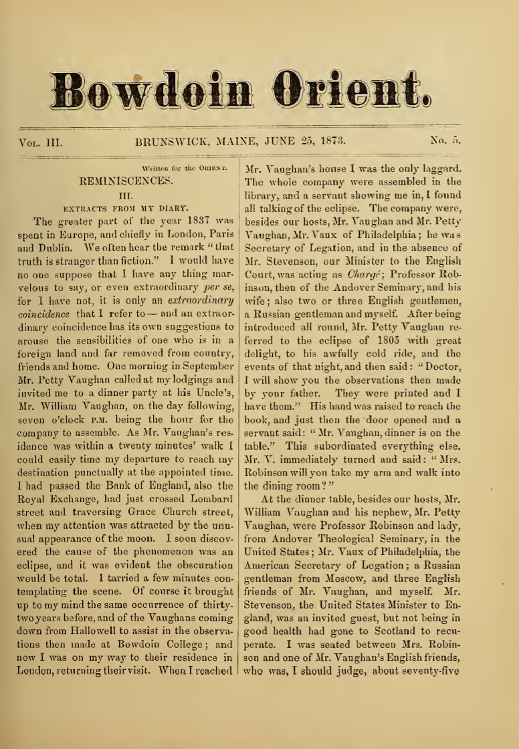 Miniature of Bowdoin Orient, v. 3, no. 5