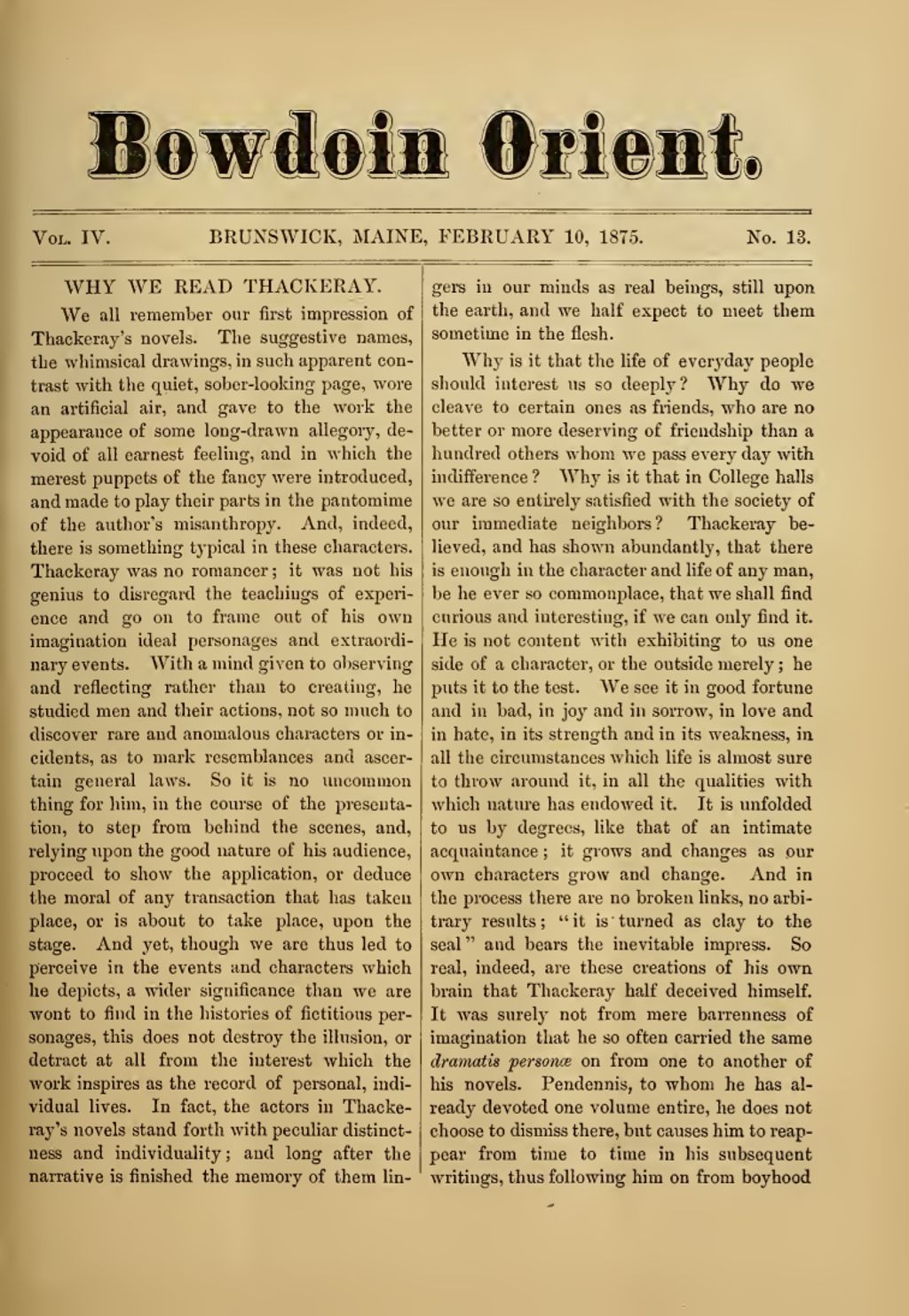 Miniature of Bowdoin Orient, v. 4, no. 13