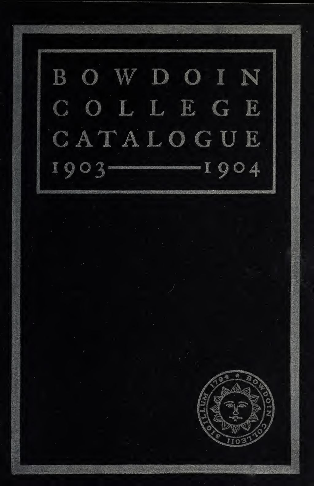 Miniature of Bowdoin College Catalogue (1903-1904)