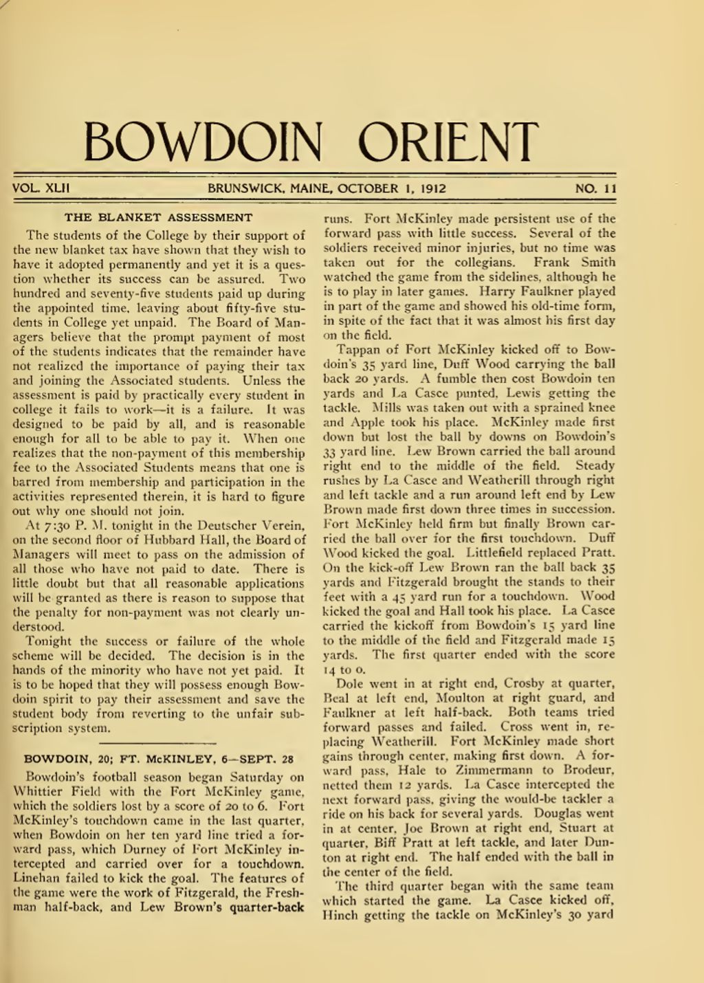 Miniature of Bowdoin Orient, v. 42, no. 11