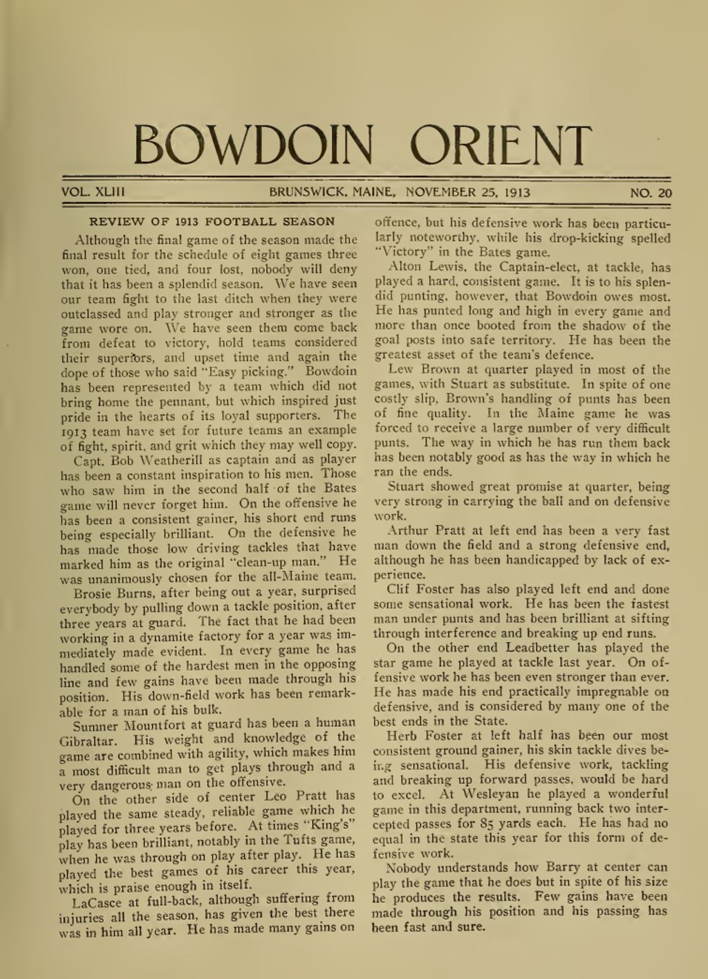 Miniature of Bowdoin Orient, v. 43, no. 20