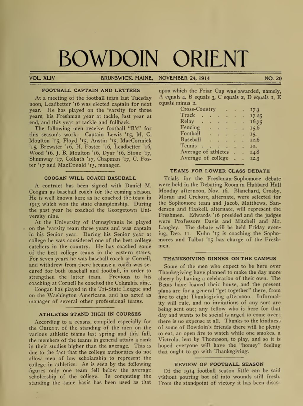 Miniature of Bowdoin Orient, v. 44, no. 20