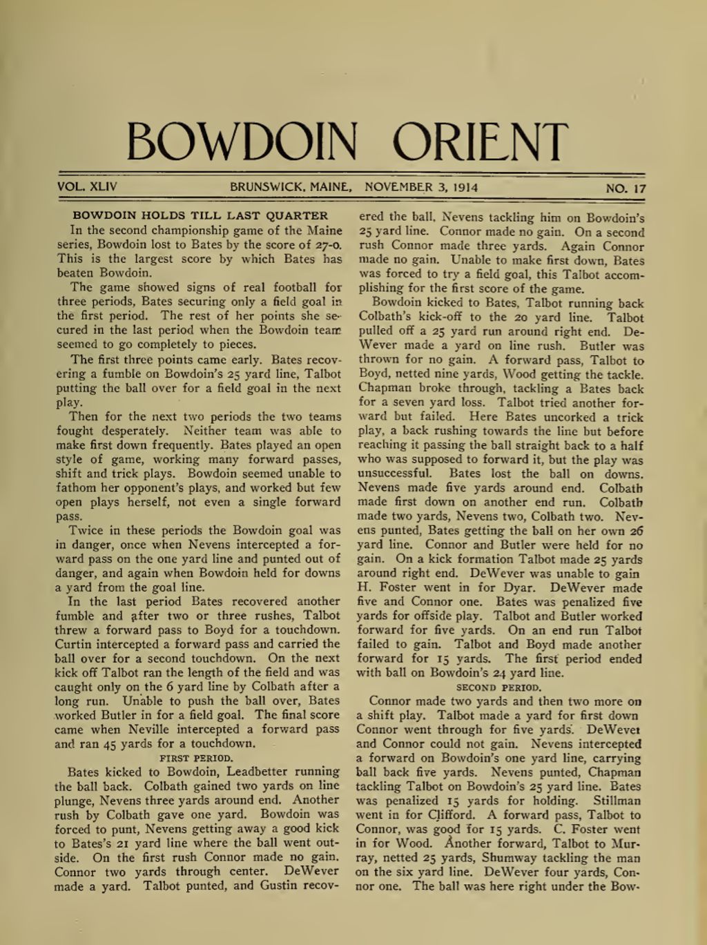 Miniature of Bowdoin Orient, v. 44, no. 17