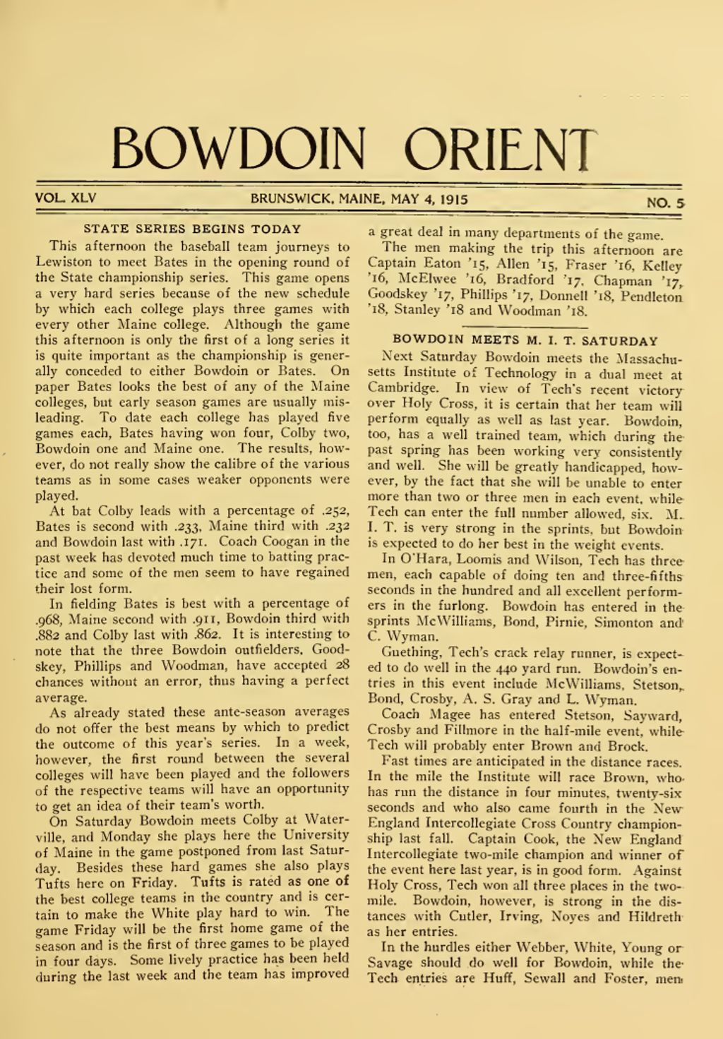 Miniature of Bowdoin Orient, v. 45, no. 5