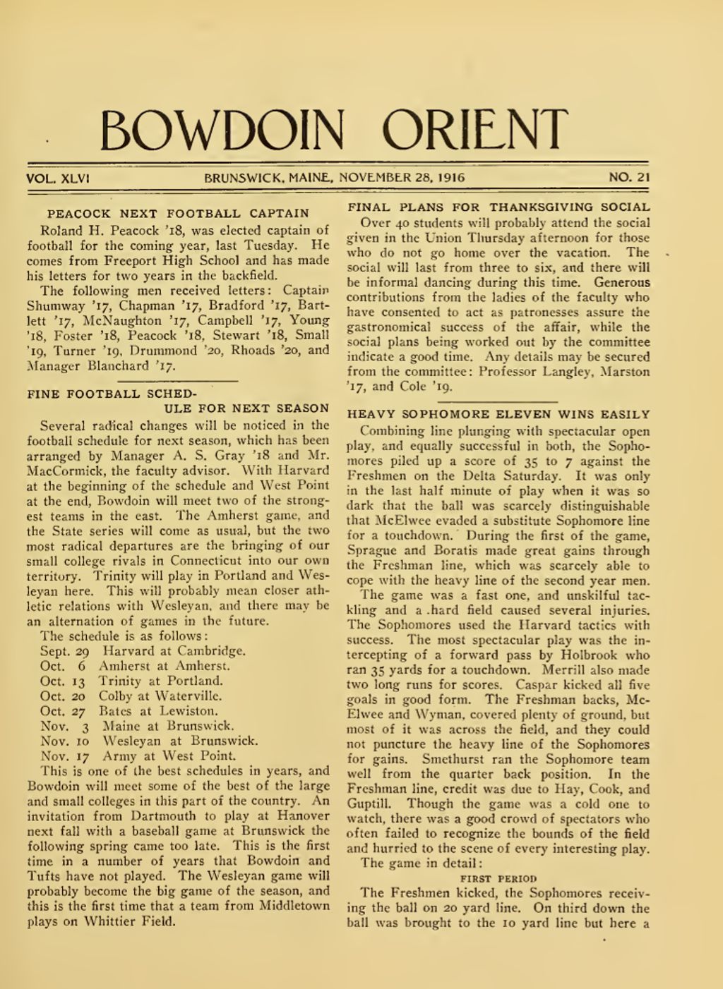 Miniature of Bowdoin Orient, v. 46, no. 21