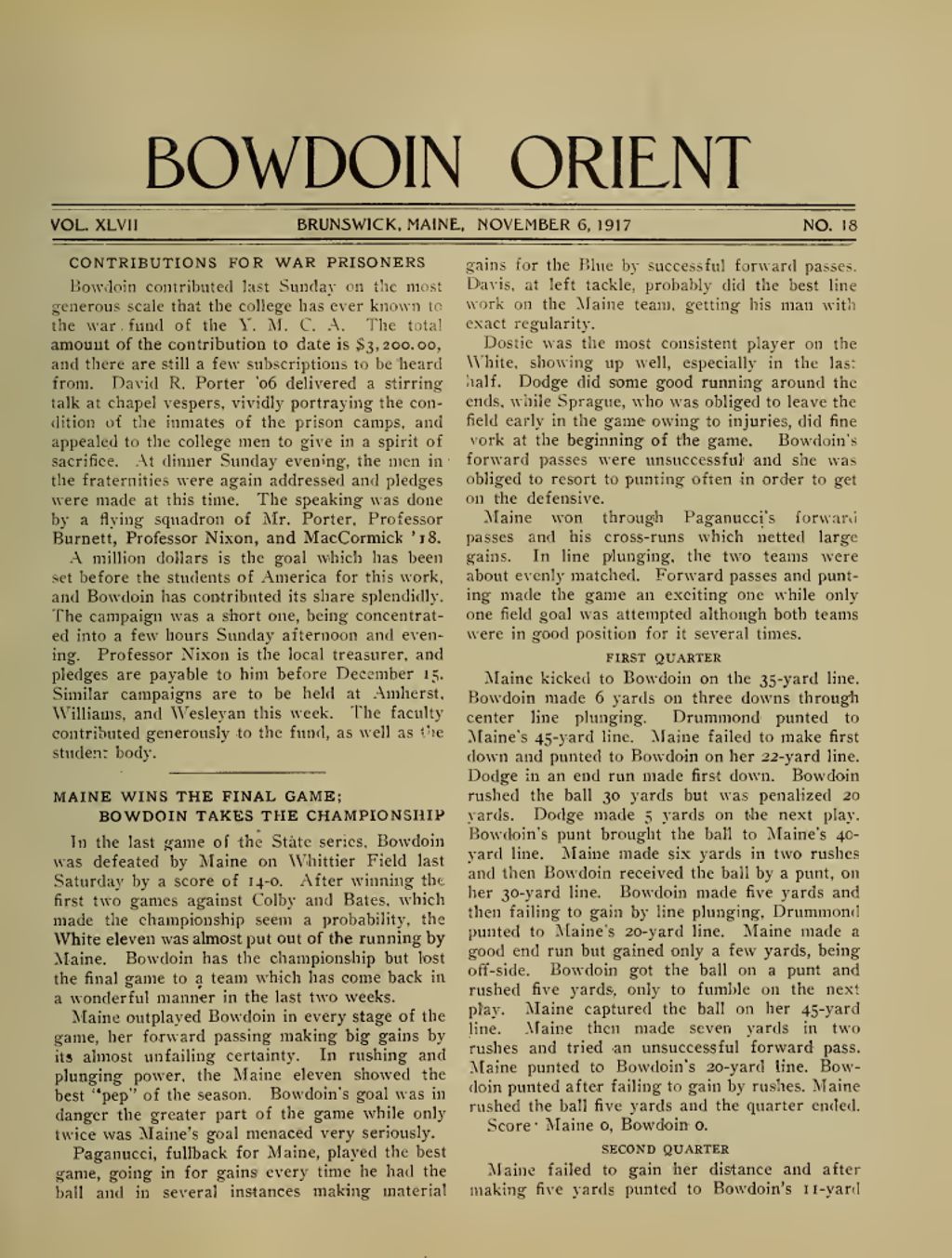 Miniature of Bowdoin Orient, v. 47, no. 18