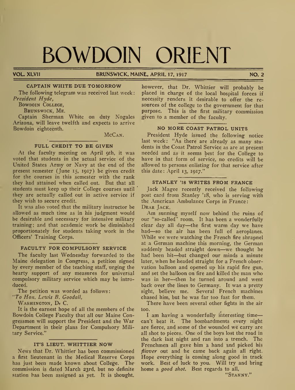 Miniature of Bowdoin Orient, v. 47, no. 2