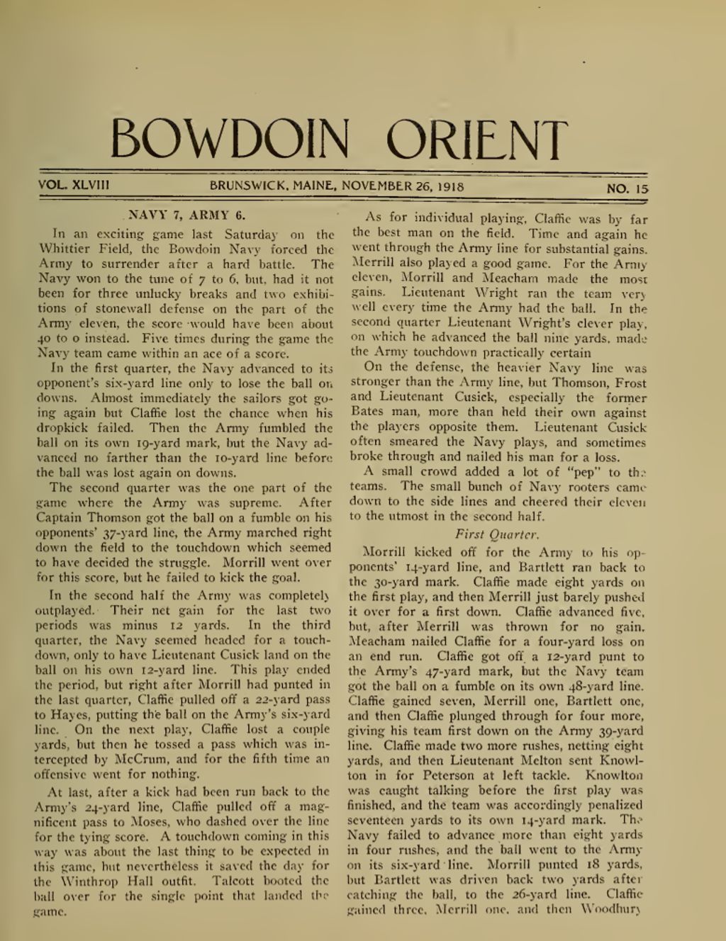 Miniature of Bowdoin Orient, v. 48, no. 15