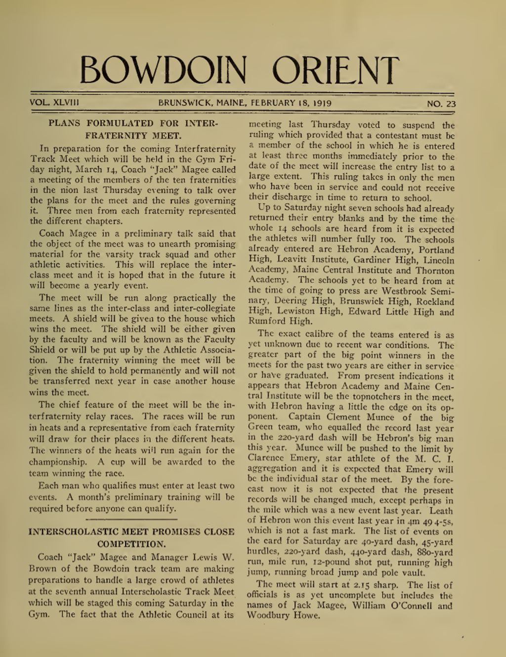 Miniature of Bowdoin Orient, v. 48, no. 23