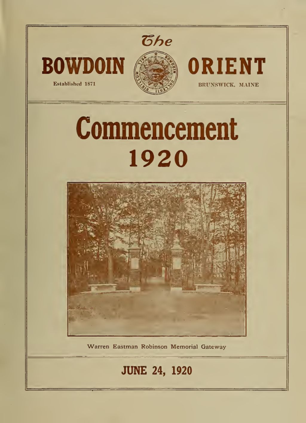 Miniature of Bowdoin Orient, v. 50, no. [no number]