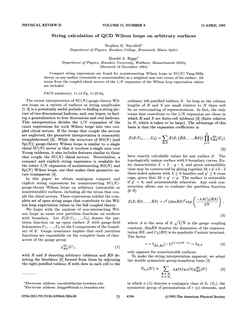 Miniature of String calculation of QCD Wilson loops on arbitrary surfaces