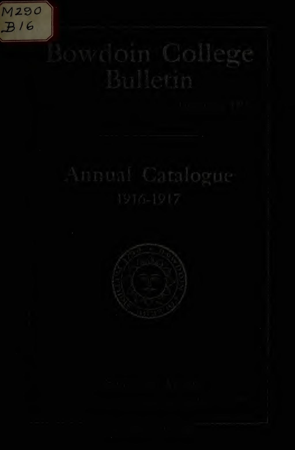 Miniature of Bowdoin College Catalogue (1916-1917)