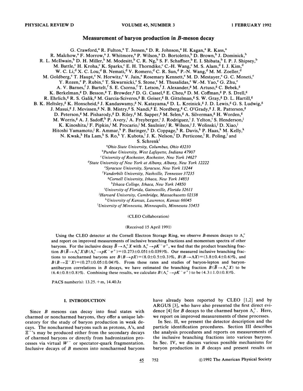 Miniature of Measurement of baryon production in B-meson decay