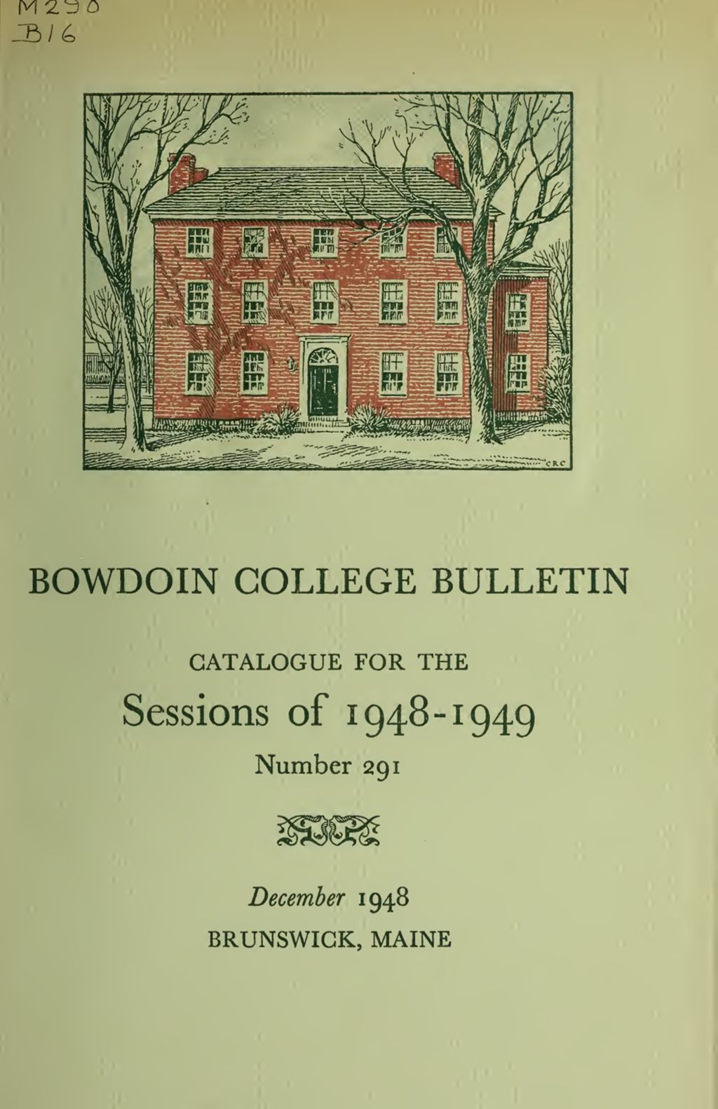 Miniature of Bowdoin College Catalogue (1948-1949)