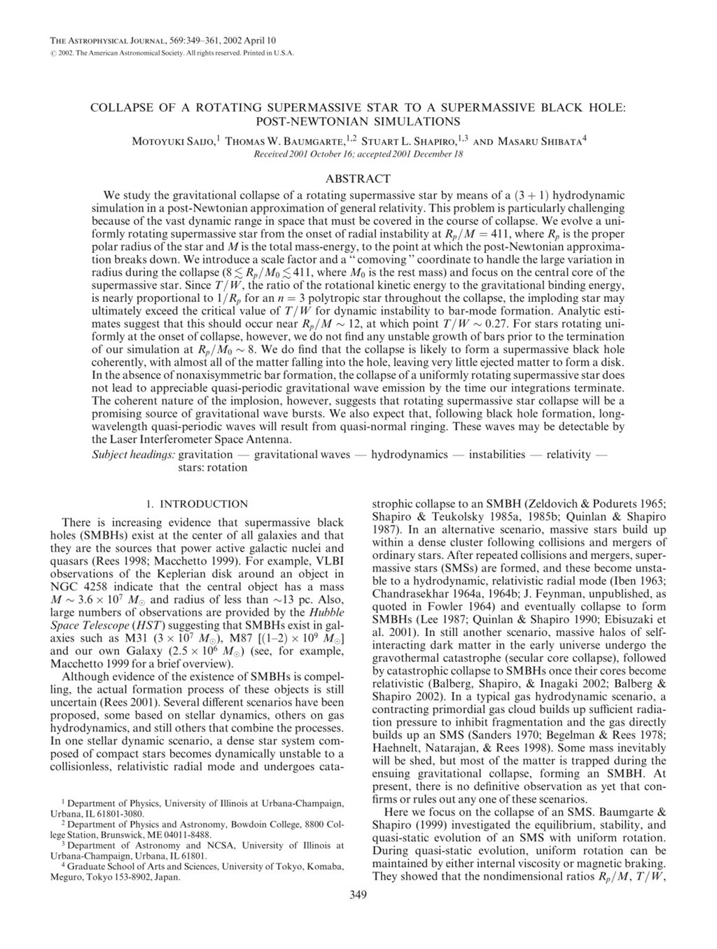 Miniature of Collapse of a rotating supermassive star to a supermassive black hole: Post-Newtonian simulations