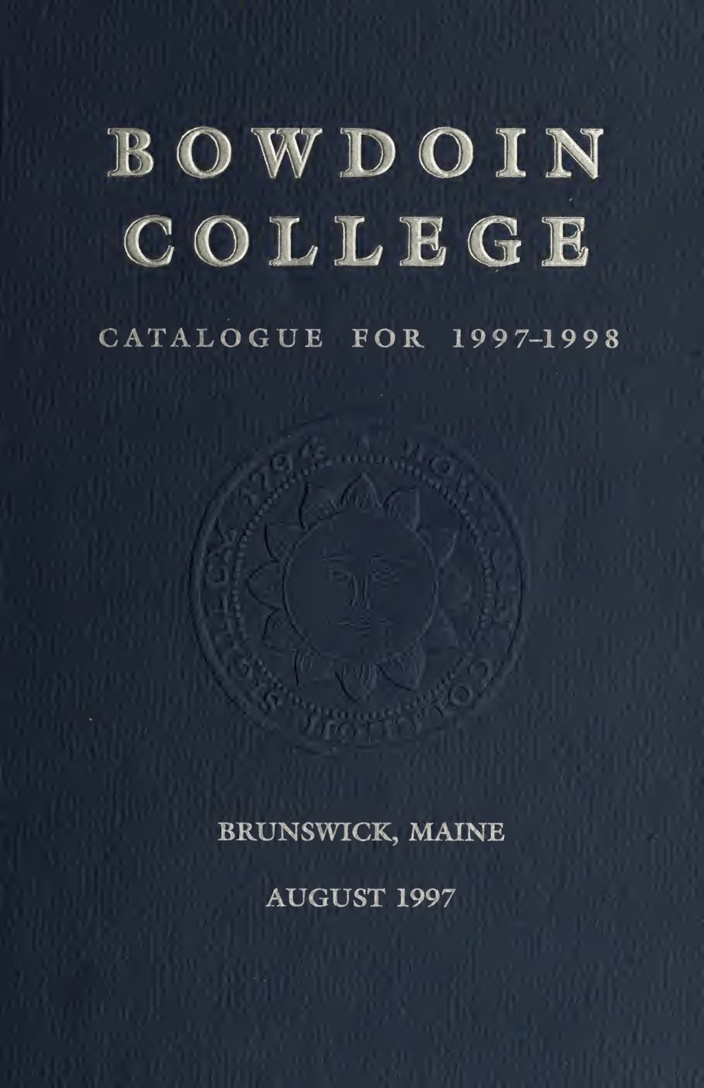 Miniature of Bowdoin College Catalogue (1997-1998)