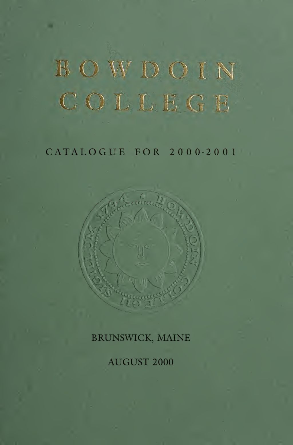 Miniature of Bowdoin College Catalogue (2000-2001)