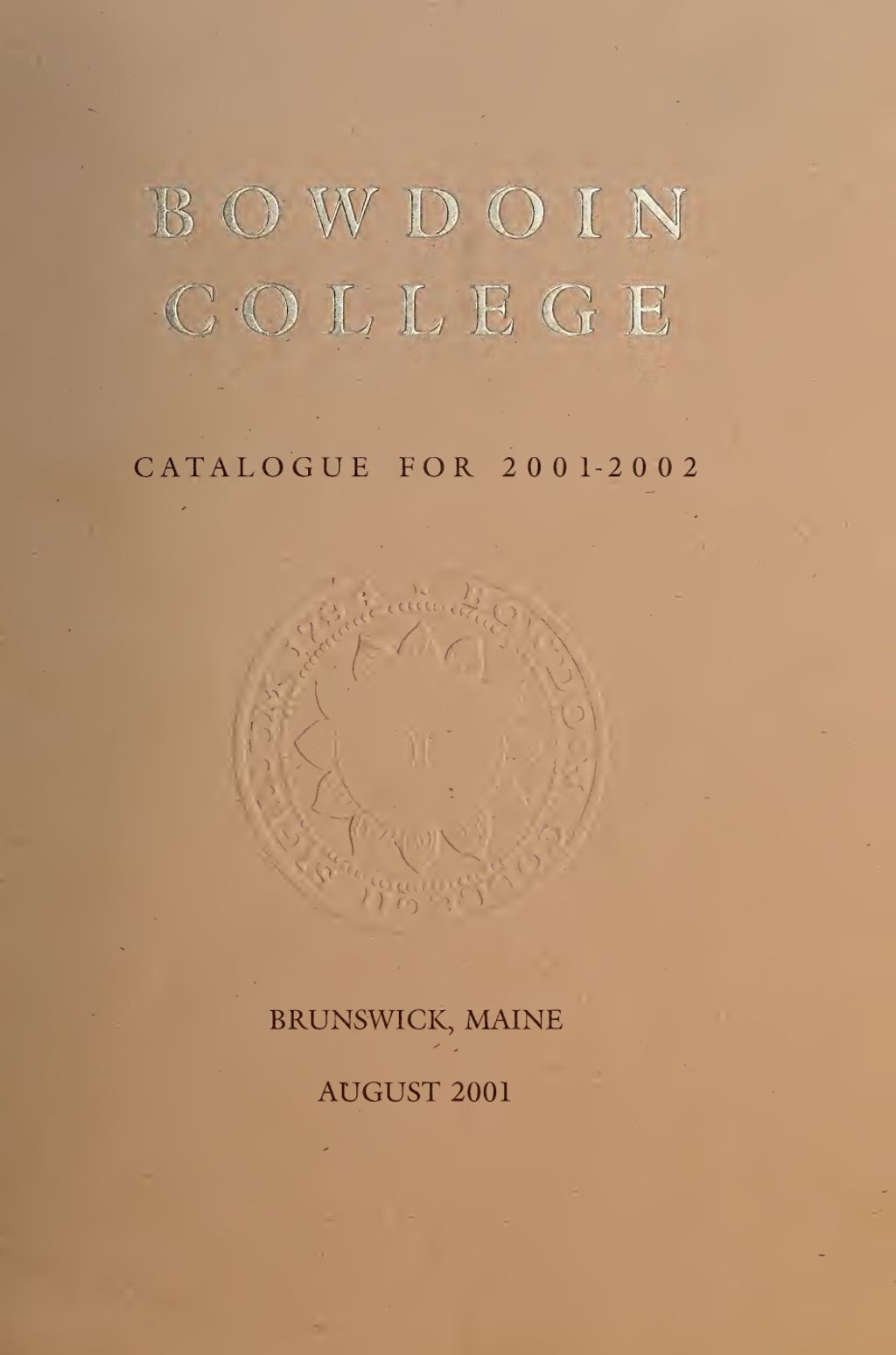 Miniature of Bowdoin College Catalogue (2001-2002)