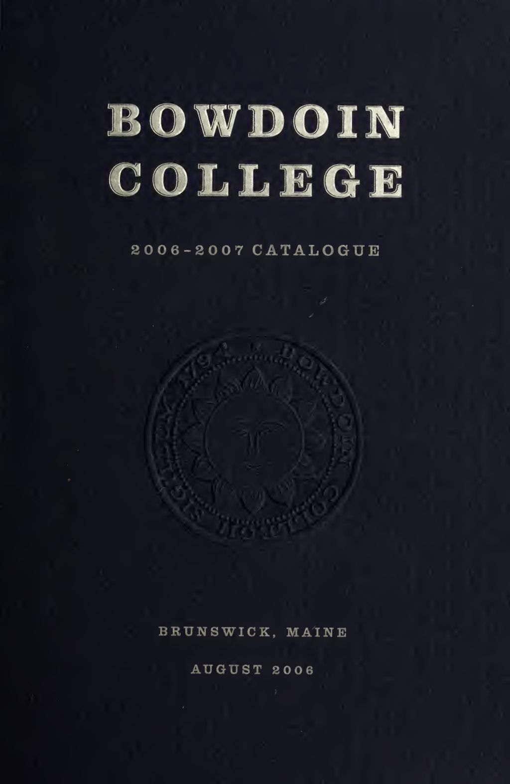 Miniature of Bowdoin College Catalogue (2006-2007)