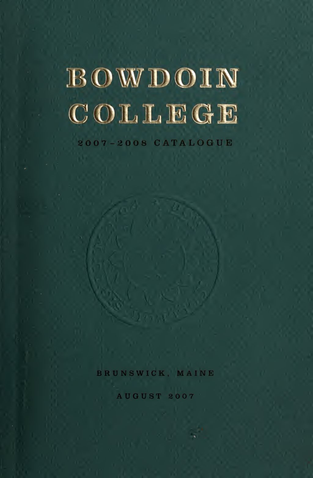 Miniature of Bowdoin College Catalogue (2007-2008)